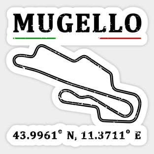 Mugello Racing Circuit Black Sticker